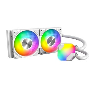 HYPERFLOW ARGB 240 Procesador Sistema de refrigeración líquida todo en uno 12 cm Blanco 1 pieza(s)