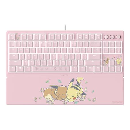 Ornata V3 Tenkeyless  Pikachu & Eevee Edition teclado Juego USB Rosa