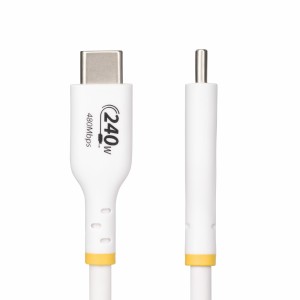 StarTech.com Cable de Carga para Portátil USB-C de 3m - Cable USB Tipo C USB 2.0 para Portátil - Blanco - Cable con