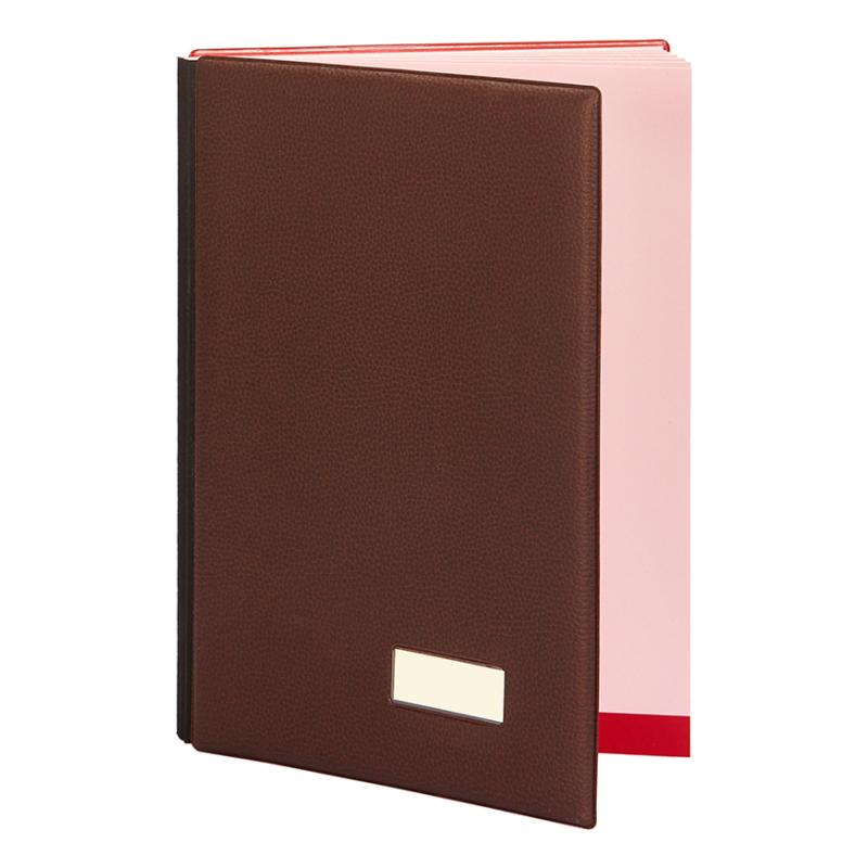 87505 carpeta Imitación piel Borgoña Folio