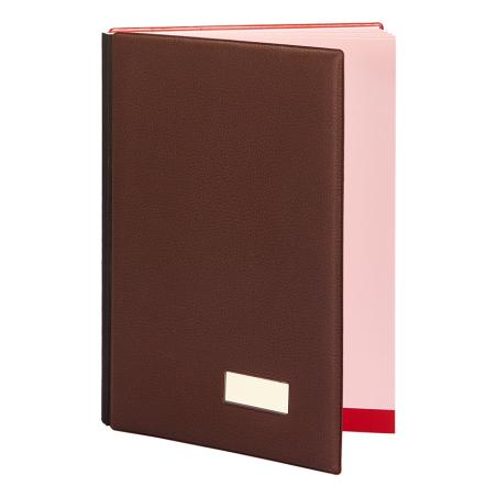 87505 carpeta Imitación piel Borgoña Folio