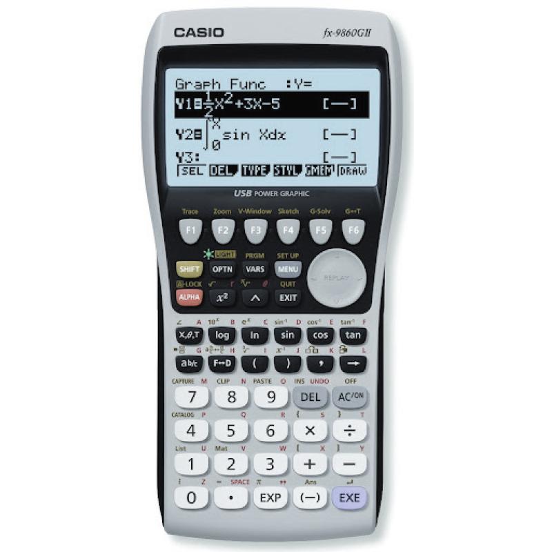 ?FX-9860GII calculadora Escritorio Calculadora gráfica Negro, Gris