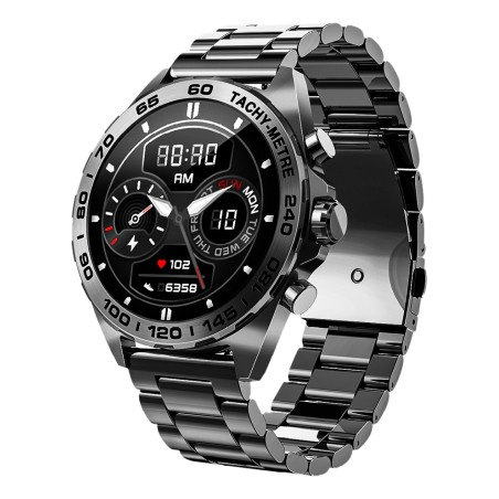 501 3,63 cm (1.43") AMOLED 46.3 mm Oscuro metalizado GPS (satélite)