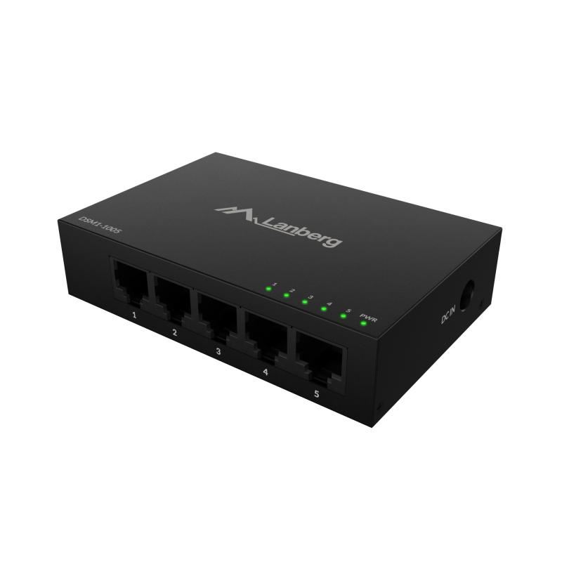 DSM1-1005 switch No administrado Gigabit Ethernet (10/100/1000) Escritorio Negro
