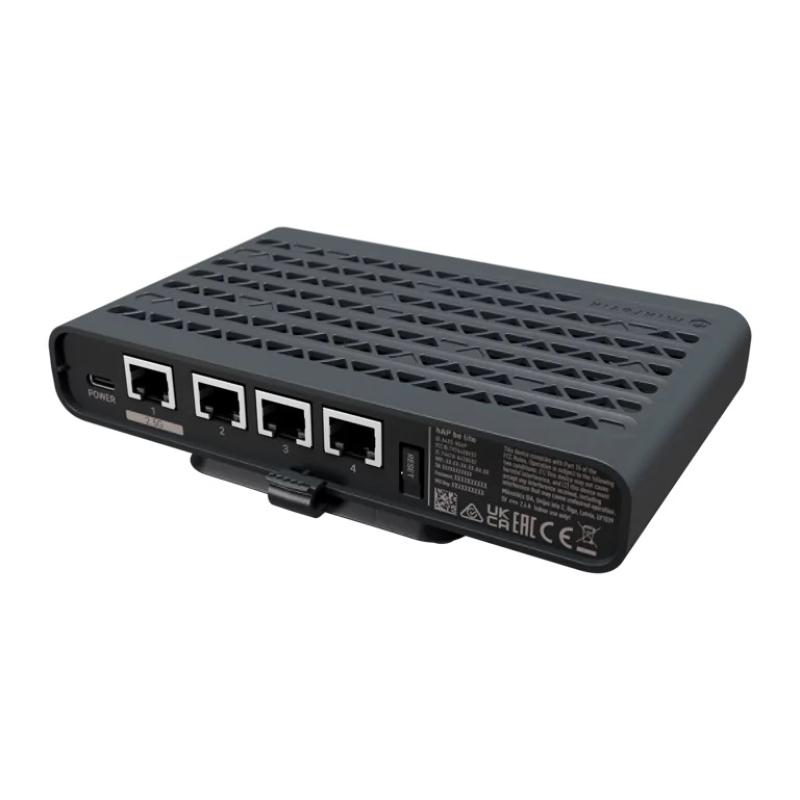 hAP be lite router inalámbrico Ethernet Doble banda (2,4 GHz / 5 GHz) Negro