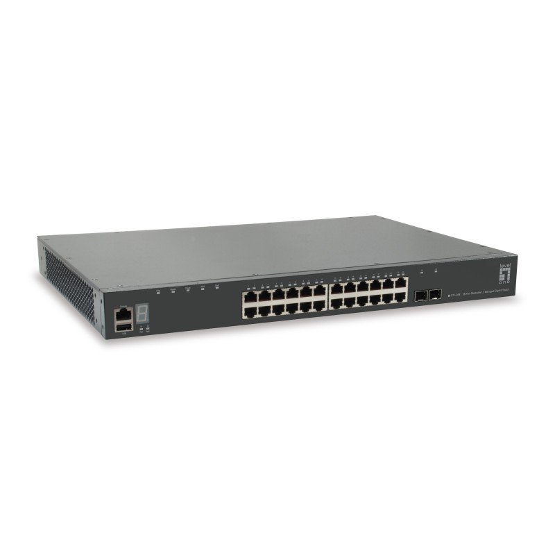 LevelOne GTL-2891 switch Gestionado L3 Gigabit Ethernet (10 100 1000) Gris