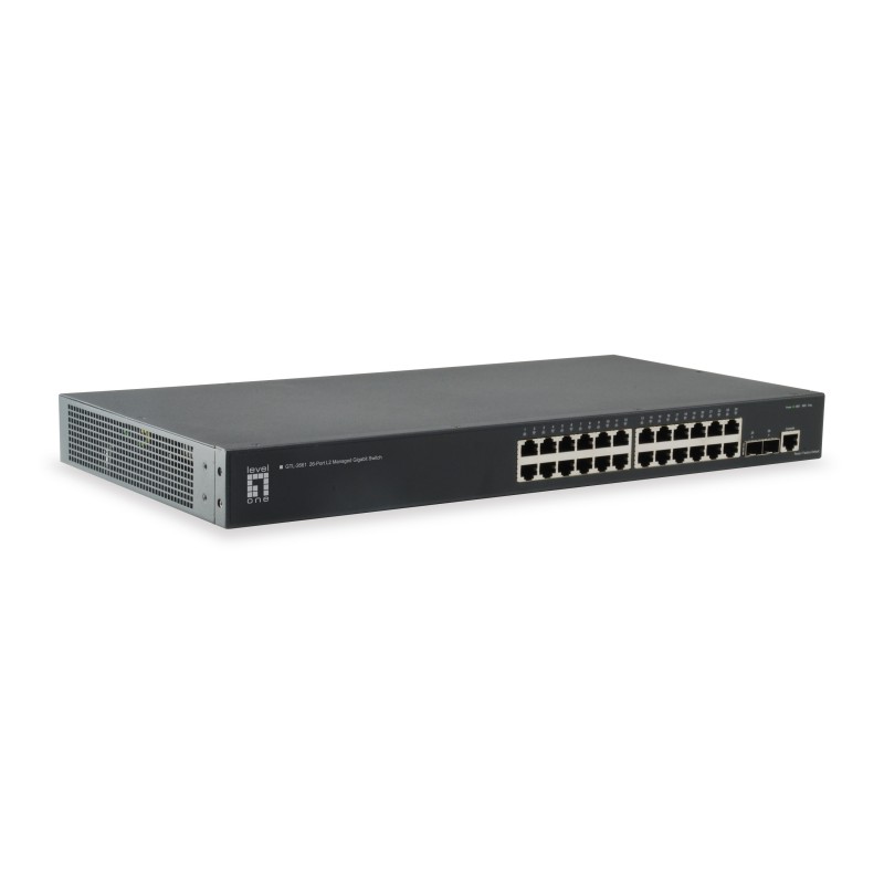 LevelOne GTL-2661 switch Gestionado L2 Gigabit Ethernet (10 100 1000) Negro
