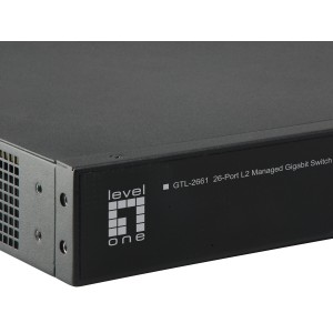 LevelOne GTL-2661 switch Gestionado L2 Gigabit Ethernet (10 100 1000) Negro