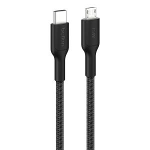 BoostCharge Pro cable USB 1 m USB C Micro-USB A Negro