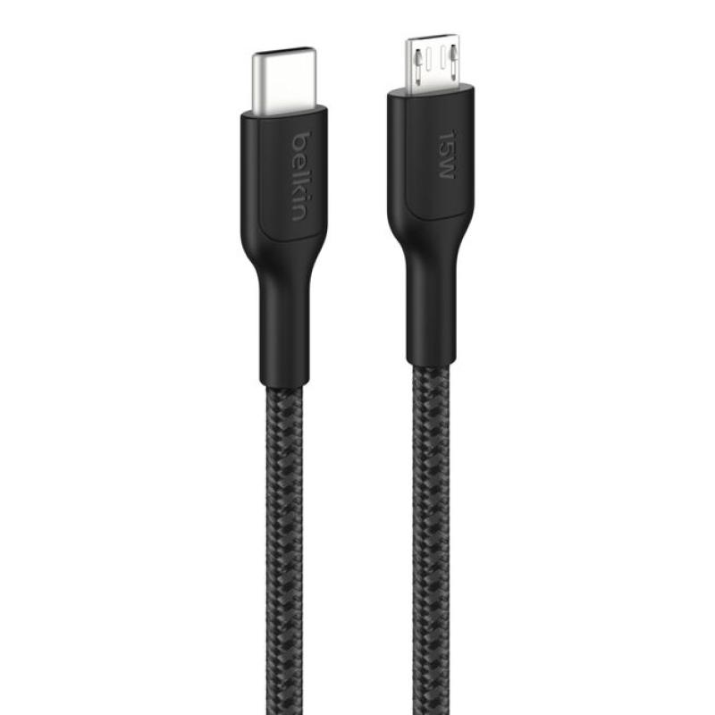 BoostCharge Pro cable USB 1 m USB C Micro-USB A Negro
