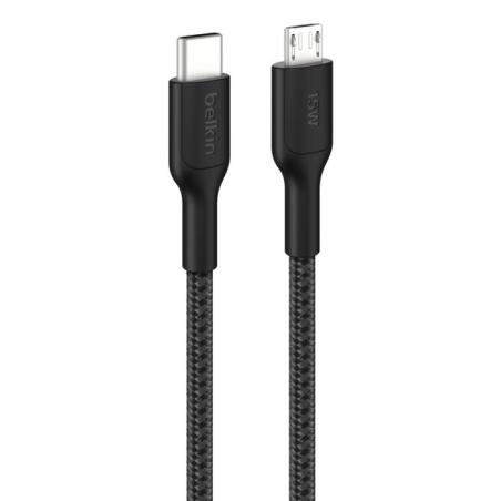 BoostCharge Pro cable USB 1 m USB C Micro-USB A Negro