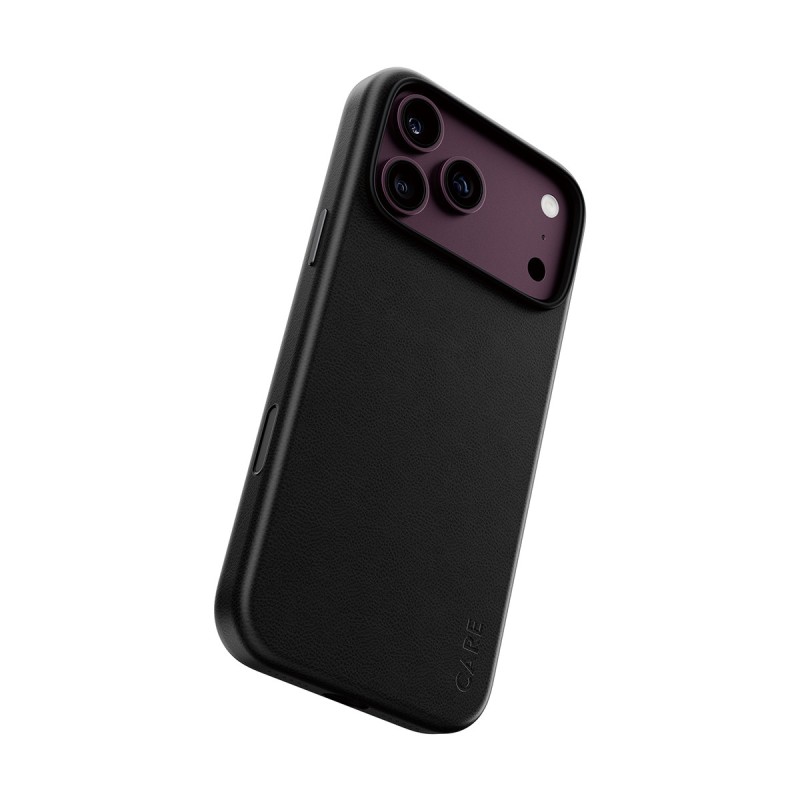 PanzerGlass CARE™ by ® Solo Vegan Leather Case Black w. MagSafe iPhone 18 Pro Max | 17 Pro Max funda para teléfono móvil Negro