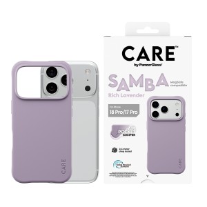 PanzerGlass CARE™ by ® Samba Case Rich Lavender w. White MagSafe iPhone 18 Pro | 17 Pro funda para teléfono móvil Púrpura