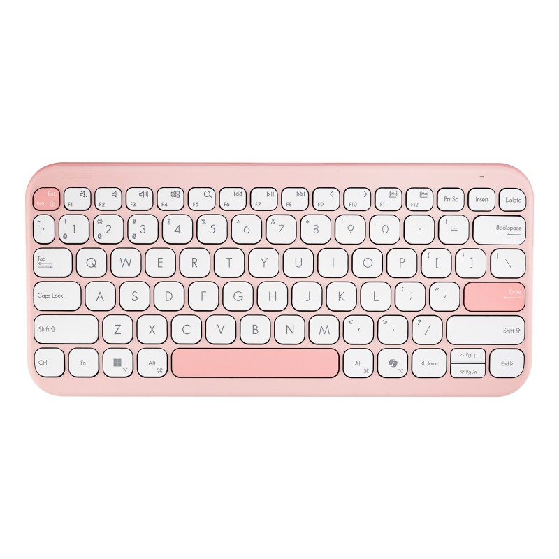 ASUS Marshmallow Keyboard KW100 teclado Hogar Bluetooth QWERTY Rosa