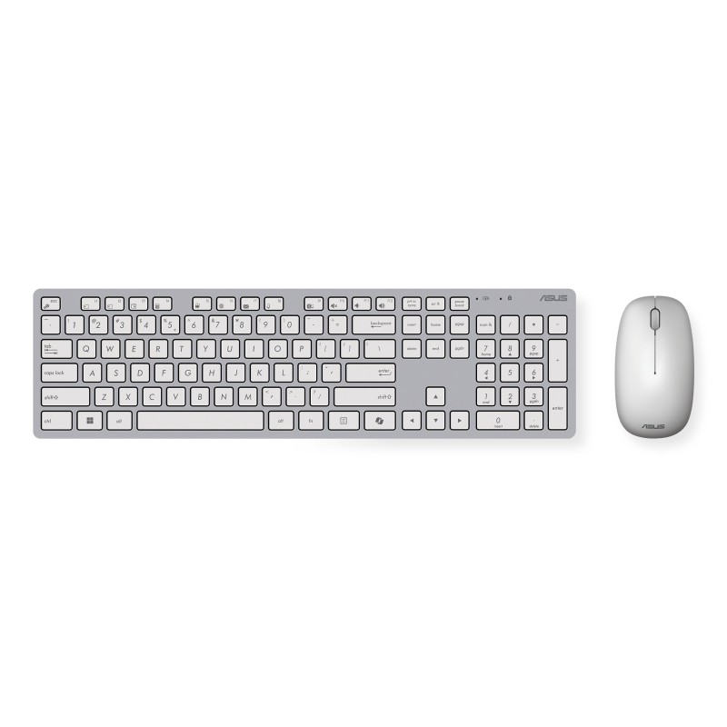 ASUS W5000 teclado Ratón incluido Oficina RF inalámbrico QWERTY Español Blanco