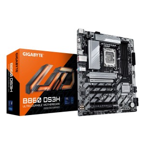 GIGABYTE B860 DS3H Placa base - CPUs Intel Core Ultra, VRM de 8+1+2+2 fases, hasta 9066MHz DDR5, 1xPCIe 5.0 + 1xPCIe 4.0 M.2,