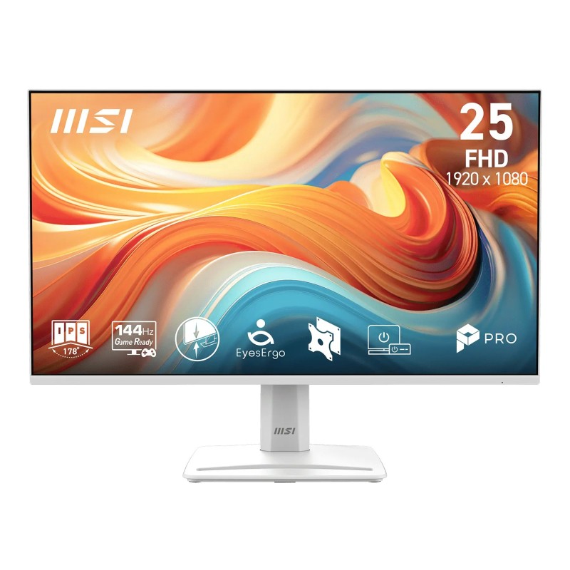 MSI Pro MP251W E14A pantalla para PC 62,2 cm (24.5") 1920 x 1080 Pixeles Full HD LED Blanco