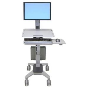 WorkFit C-Mod, Single Display Sit-Stand Workstation 68,6 cm (27") Piso Gris