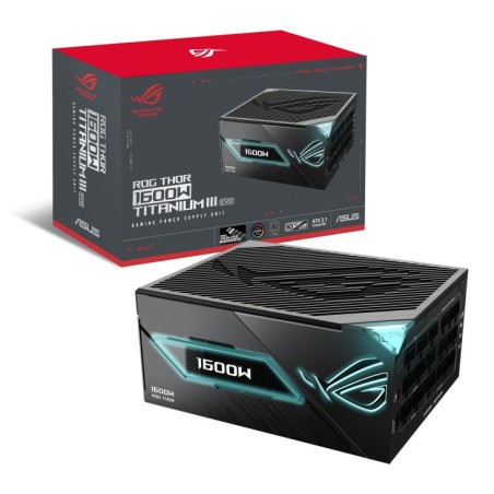 ASUS ROG -THOR-1600T3-GAMING-EVO unidad de fuente de alimentación 1600 W 20+4 pin ATX ATX Gris