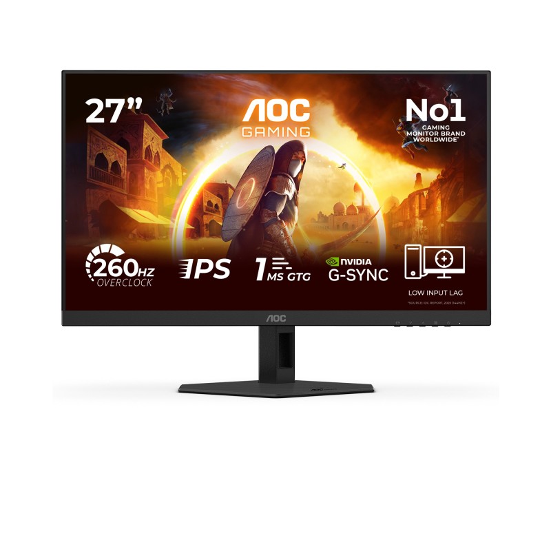 AOC G4 27G4ZREP pantalla para PC 68,6 cm (27") 1920 x 1080 Pixeles Full HD LCD Negro, Rojo