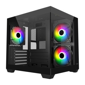 FSP S140-BA Carcasa Mini Tower mITX, mATX Negro ARGB