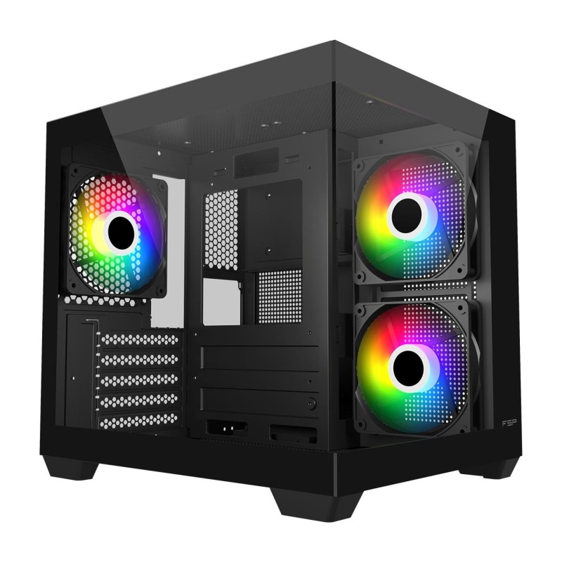 FSP S140-BA Carcasa Mini Tower mITX, mATX Negro ARGB