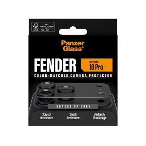 PanzerGlass ® Fender Camera Lens Protector Shades of Grey iPhone 18 Pro Protector de pantalla 1 pieza(s)