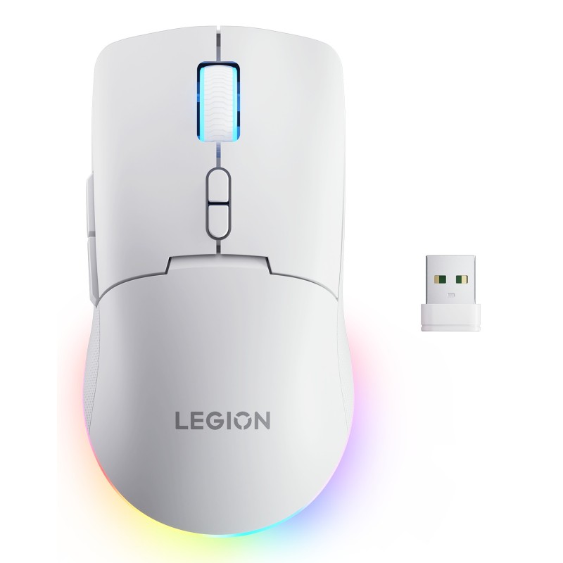 Lenovo Legion M220 ratón Juego Ambidextro RF Wireless + Bluetooth + USB Type-C Óptico 5000 DPI