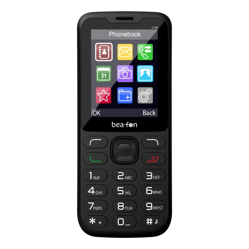 C190 LTE 6,2 cm (2.44") 67 g Negro Teléfono para personas mayores