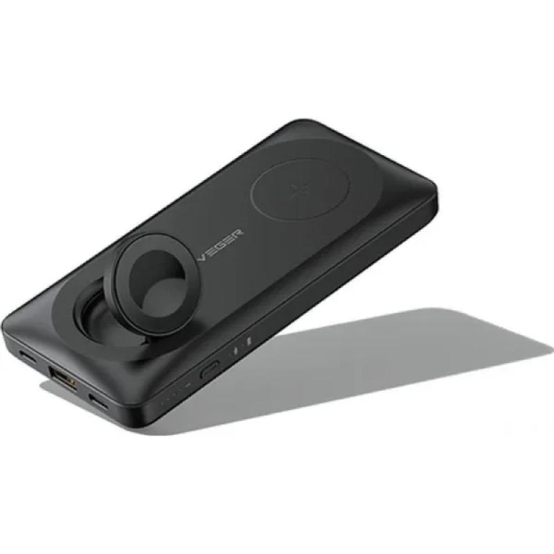 W1156 10000 mAh Cargador inalámbrico Negro