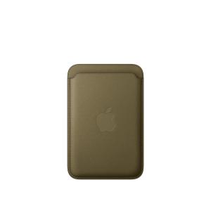Cartera de trenzado fino con MagSafe para el iPhone - Oliva oscuro