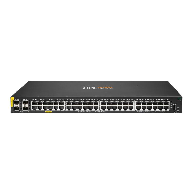 Aruba Networking CX 6000 48p 10M/100M/1G Class4 PoE 4p SFP 1G 740W Switch