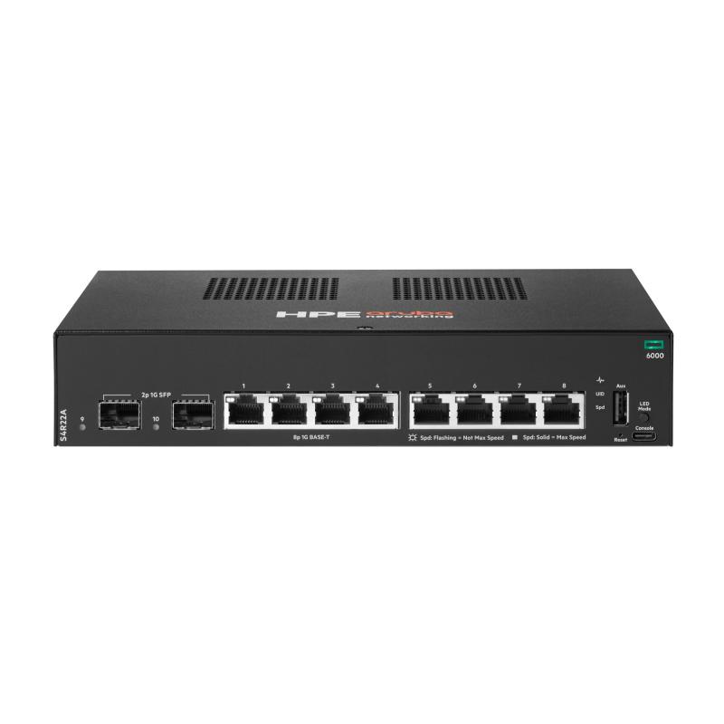 Aruba Networking CX 6000 8p 10M/100M/1G 2p SFP 1G Switch