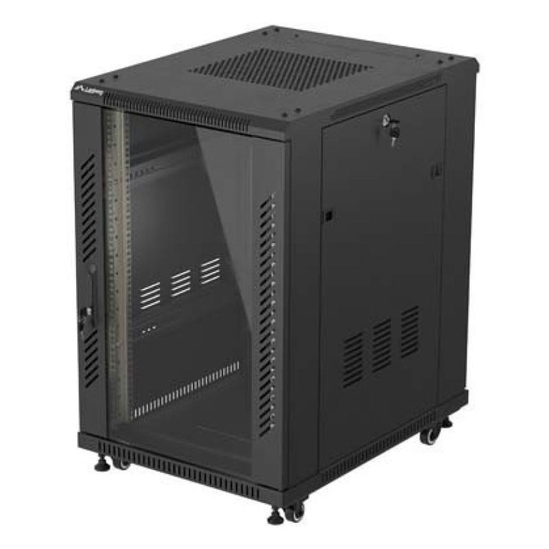 FF01-6818-12B armario rack 18U Rack o bastidor independiente Negro