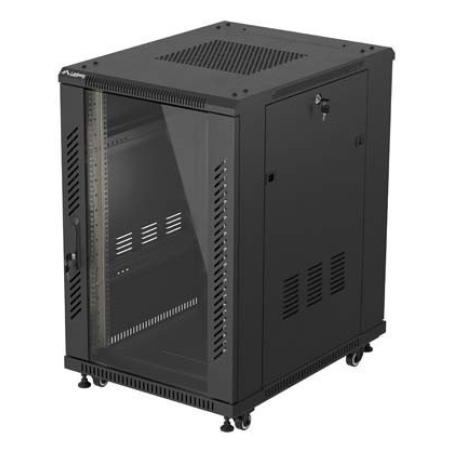 FF01-6818-12B armario rack 18U Rack o bastidor independiente Negro