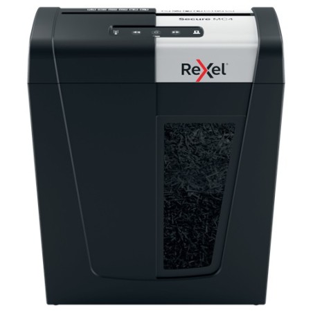 Rexel Secure MC4 triturador de papel Microcorte 55 dB Negro, Plata