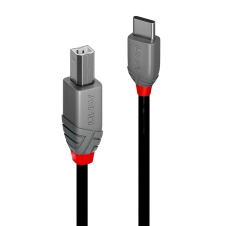Lindy 36942 cable USB USB 2.0 2 m USB C USB B 0,48 Gbit s Negro