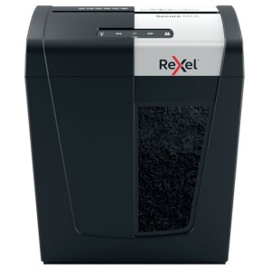 Rexel Secure MC6 triturador de papel Microcorte 55 dB Negro, Plata