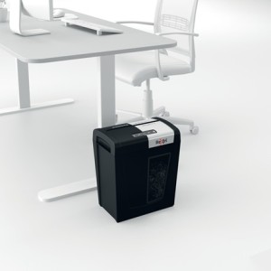 Rexel Secure MC6 triturador de papel Microcorte 55 dB Negro, Plata