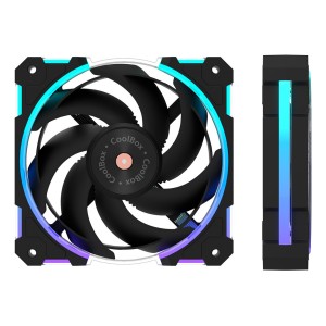 CoolBox Ventilador X12 Ring ARGB