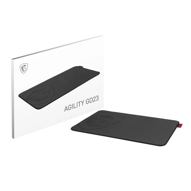 MSI AGILITY GD23 alfombrilla para ratón Alfombrilla de ratón para juegos Negro