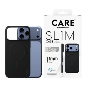 PanzerGlass CARE™ by ® SL1M Case Black w. MagSafe iPhone 18 Pro Max | 17 Pro Max funda para teléfono móvil Negro