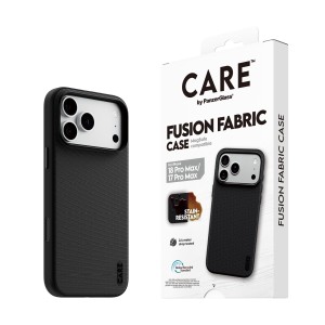 PanzerGlass CARE™ by ® Fusion Fabric Case Black w. MagSafe iPhone 18 Pro Max | 17 Pro Max funda para teléfono móvil 17 cm