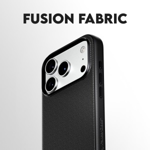 PanzerGlass CARE™ by ® Fusion Fabric Case Black w. MagSafe iPhone 18 Pro Max | 17 Pro Max funda para teléfono móvil 17 cm