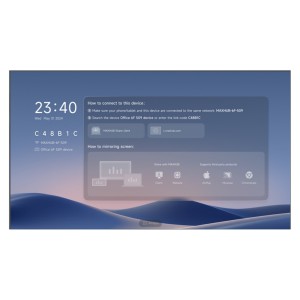 MAXHUB LP162F07 pantalla para sala de reuniones 4,11 m (162") 1920 x 1080 Pixeles LED Wi-Fi 6 (802.11ax) Negro Bluetooth