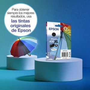 Epson Pack individual de tinta DURABrite Ultra negro 406XL Paraguas