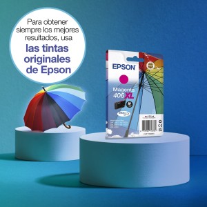 Epson Pack individual de tinta DURABrite Ultra magenta 406XL Paraguas