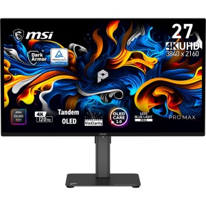 MSI Pro MAX 271UPX12G pantalla para PC 67,3 cm (26.5") 3840 x 2160 Pixeles UltraWide Full HD QD-OLED Negro