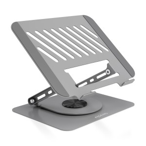 AISENS Soporte de Sobremesa XL Giratorio Ajustable para Portatil   Tablet 10"-17", Gris