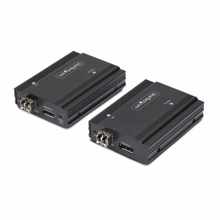 StarTech.com Kit Extensor de Consola por Fibra Óptica KVM DisplayPort - 4K 60Hz - Hasta 300m (Multimodo) - con 2 Módulos SFP+